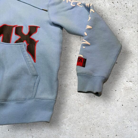 DMX x Shoe Palace ‘Here We Go Again’ Blue Hoodie Size Small Graphic Rap Hip Hop - Picture 6 of 14